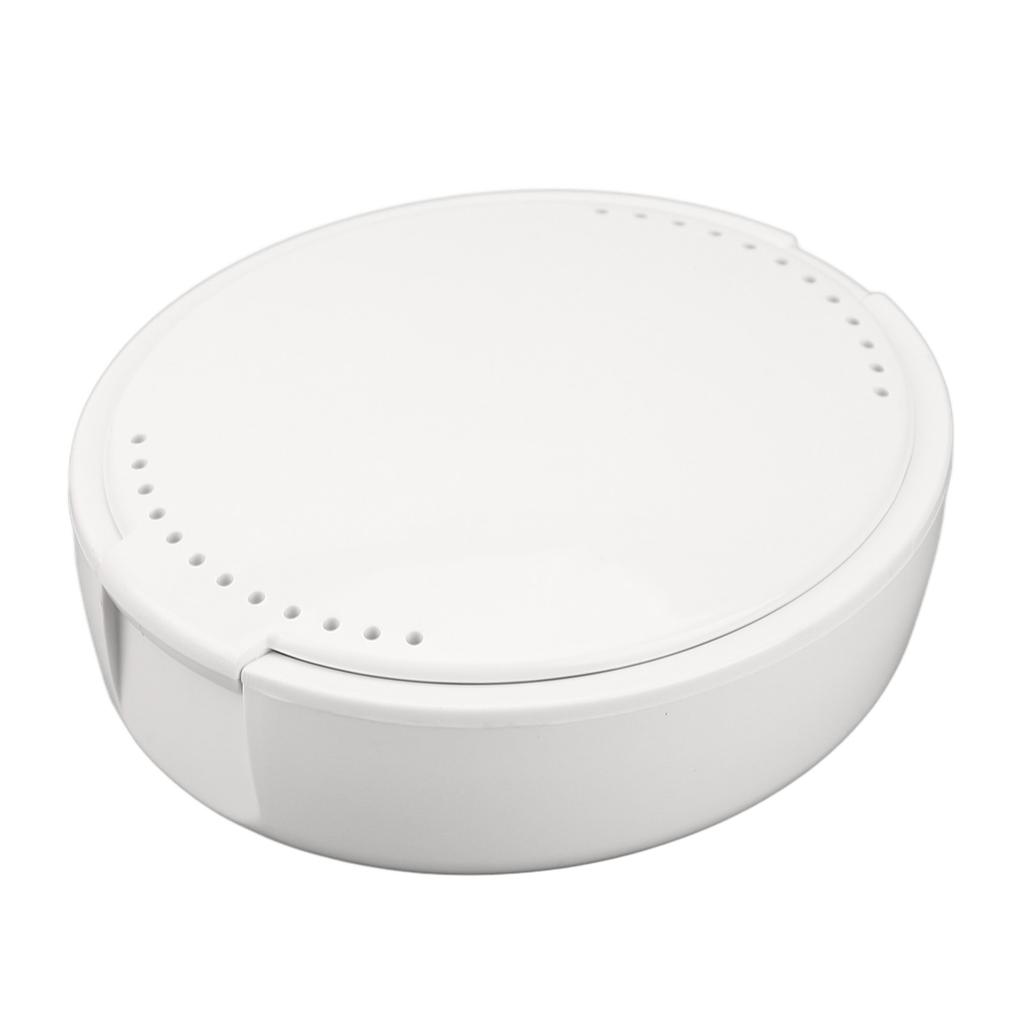 Denture Case Eco Friendly Durable PP Safe Odorless Lightweight Portable Denture Cup for Denture The Elderly White