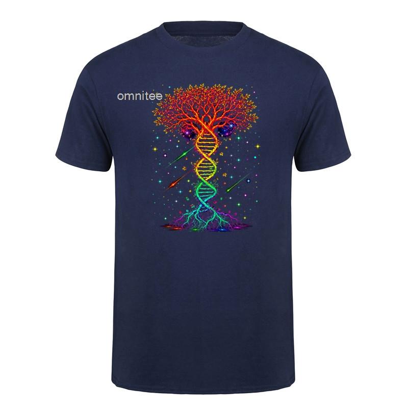 Funny Tree Of Life DNA Geek T Shirt Unisex Graphic Cotton Streetwear Short Sleeve Cotton Summer Style Tshirt Unisexs Clothing HJ022