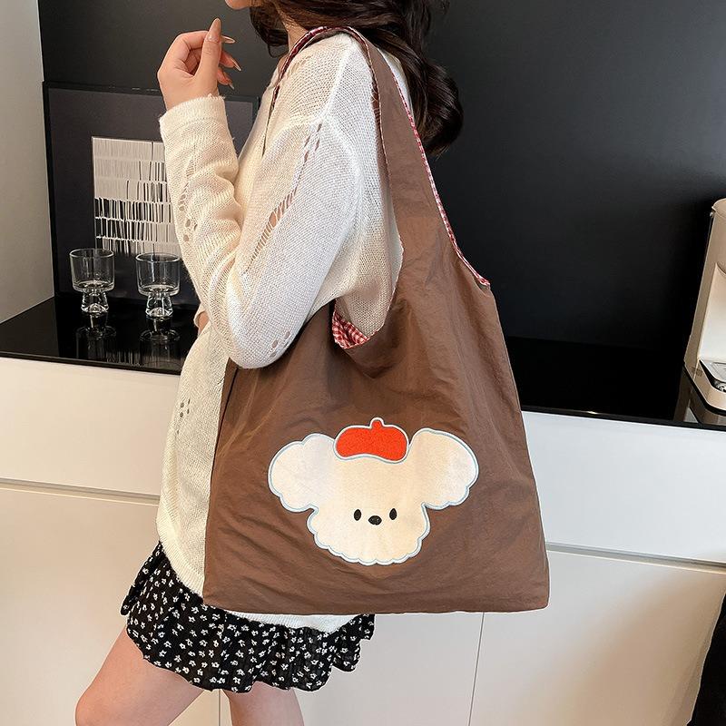 New fashionable cute puppy vest bag large capacity work simple student shoulder bag tote bag