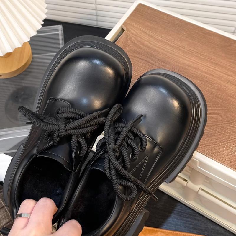 2025 Spring Women JK Mary Jane Shoes Fashion Lace Up Shoes Vintage Platform Elegant Thick Heel Shoes