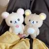 Portachiavi Giocattolo Peluche Morbido e Soffice Rilakkuma da 10 cm Kawaii Korilakkuma Orsetto Accogliente Peluche Super Morbido Orsetto Imbottito Giocattolo Borsa Chill