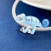 Copper Metal Dachshund Luminous Lizard Black Cat Charm Bead Components Bead Component Compatible With Do It Yourself Bracelet High Quality Fine