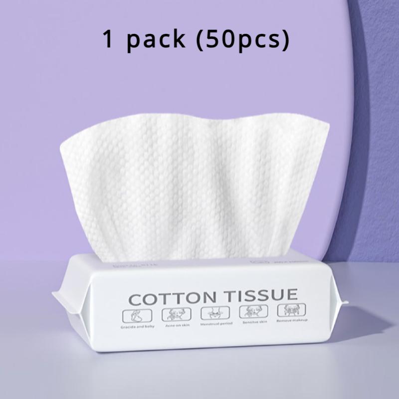 50/100Pcs Soft Cotton Towel Disposable Face Towel Towels Bathroom Accessories Dry Rags for Washing and Drying Face Towels