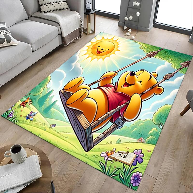 Piglet Sunny Sky Carpet For Playroom Bedroom Living Room Sofa Home Decorkids Game Area Rug Nonslip Floor Mat