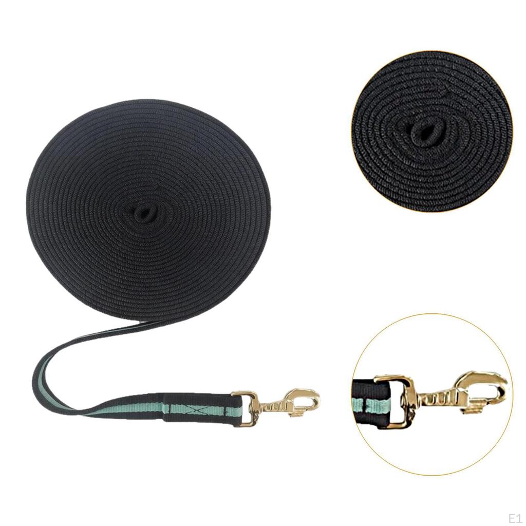Rope Horse Supply 8M Equestrian Accessory Soft Comfort Grip Lunge with Snap Training Leash for Ing