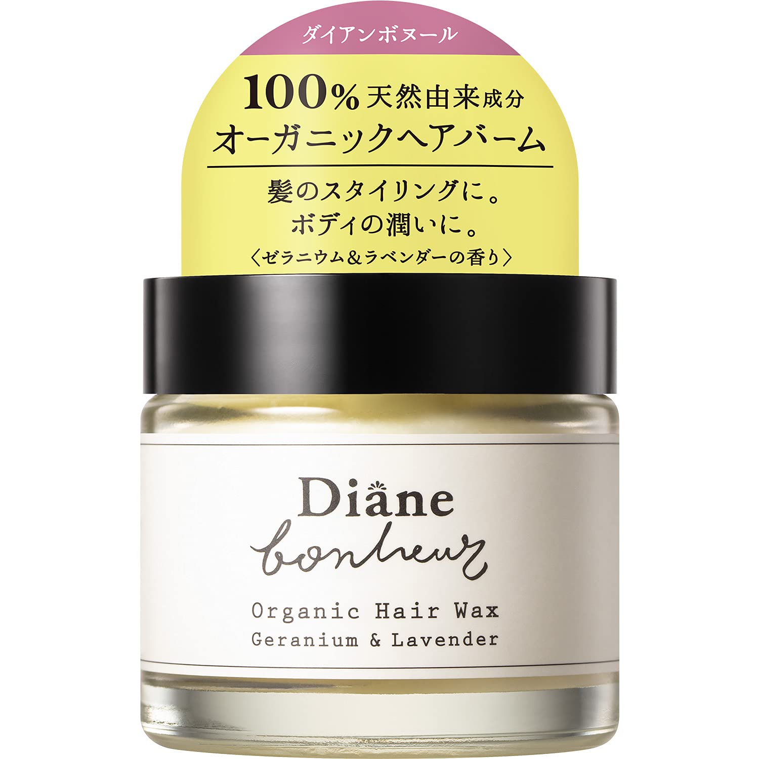

Diane Bonheur Organic Hair Balm [100% Natural Ingredients] Geranium & Lavender Scent, Moisturizes Fingertips, 33g