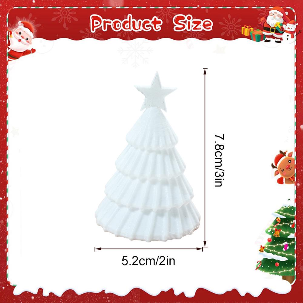 XS3D002 Luminous 3D Christmas Tree Ornament - Festive Party Desktop Decoration