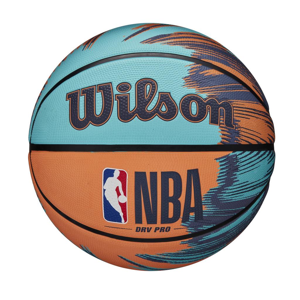 Wilson NBA DRV PRO STREAK Basketball Outdoor Use 6 (WZ3012501XB6) - - Size (approx. 23.2cm Diameter) - Blue/Orange