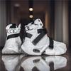 New Men's Shoes Platform-soled Trend Versatile High-top Casual Shoes Men's Non-slip Dad Shoes Wear-resistant Transportation