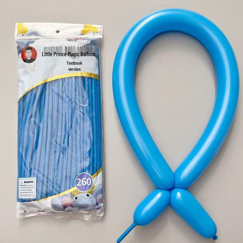 260-Piece Non-Toxic Macaron Long Balloons for Children - Magic Clown Modeling