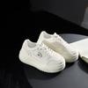 Spring the Same Thick Baseplate Shoes Women's Low-top Lightweight Height-increasing White Shoes