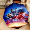Wunderbare Ladybug Thema Automatischer Regenschirm Geeignet für Reisen Tragbarer Regenschirm Outdoor Sonnenschirm Geschenk Tägliche Notwendigkeiten