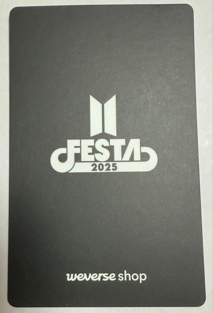[USED] BTS V 2025 FESTA Unreleased Photo Card Purchase Bonus