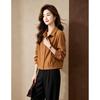 D.F.DEAR Autumn Lapel Button-Down Blouse