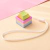 Portable Small Size Stress Relief Toy with Button Lanyard Pocket Fidget Toy for Anxiety Alleviation Commute Daily Use