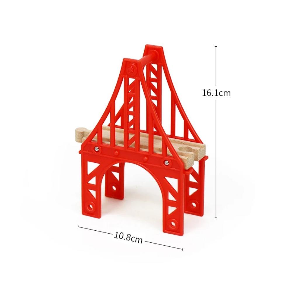 New Wooden Train Track Adapter Rail Building Block Connector Compatible All Brand Wood Railway Wooden Train Track Accessories