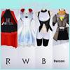 Rwby Ruby Rose Weiss Schnee Cosplay Costume With Polyester For Anime Conventions And Dress Up