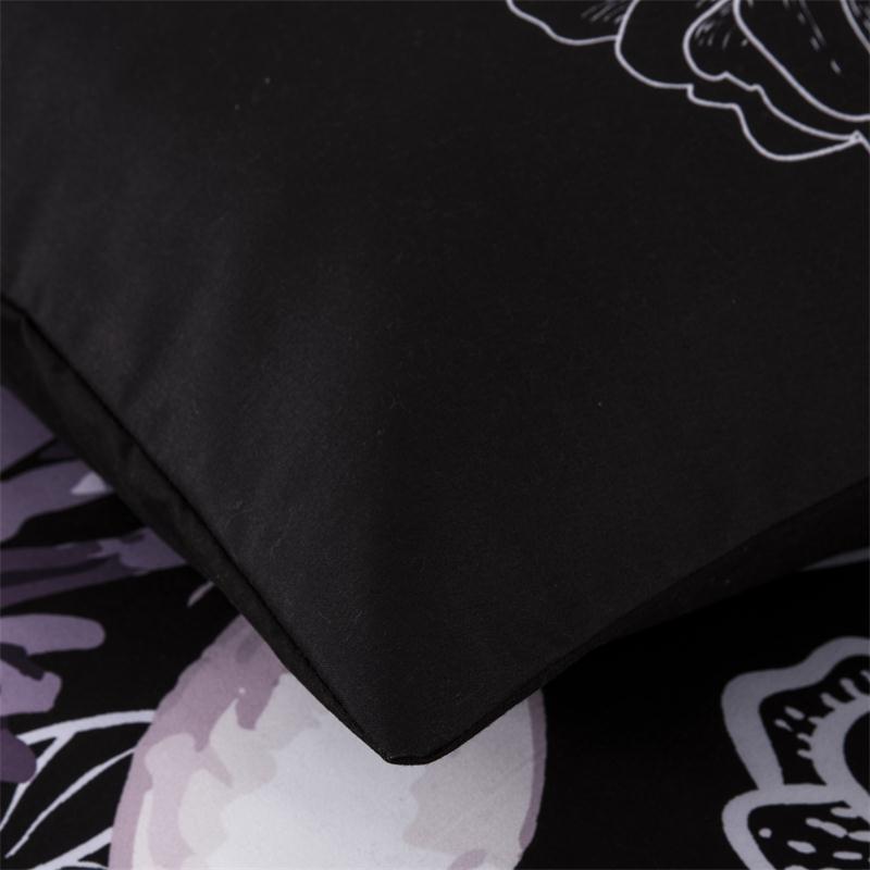 New 3D Skull Bedding Sets Plaid Duvet Covers For King Size Bed Europe Style Sugar Skull Bedding Pink Flower Duvet Cover Bed Set