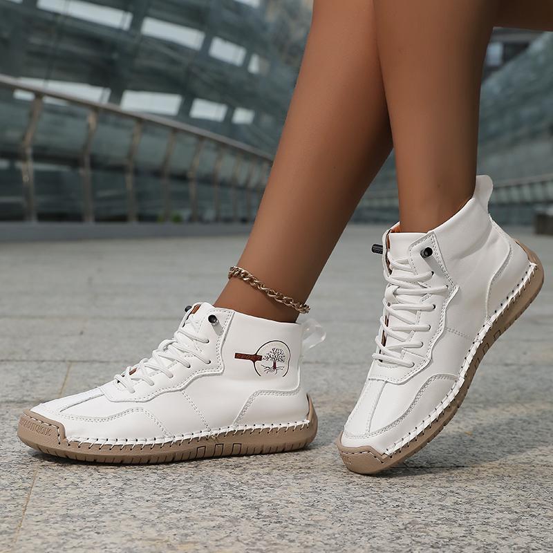 Women's Microfiber Casual Shoes Fashion Men's Driving Shoes Men's Lace Up Flat Shoes Comfortable Loafers