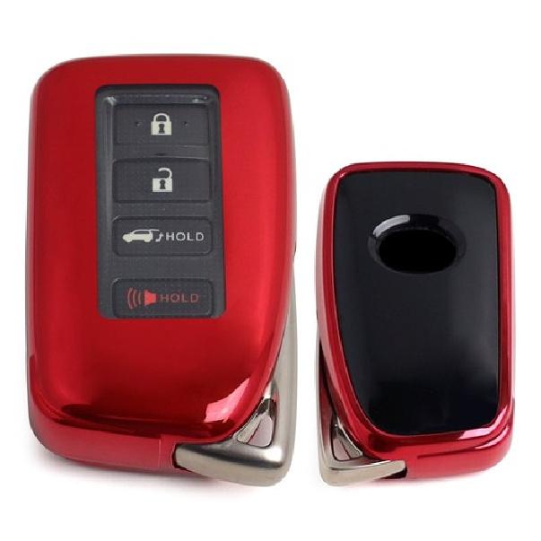 Chrome Red TPU Key Fob Case For Lexus IS ES GS LS RC NX RX LX 200 250 350, etc