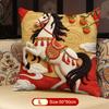 Throw Pillow Cushion Cover Horse Print Luxury Modern Fashion Style Couch Sofa Pillow Covers Bedroom Living Room