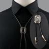 Vintage Aborigines, Leather Necktie, Trendy, Bolo Tie, Western, Cowboy Shirt, Necklace