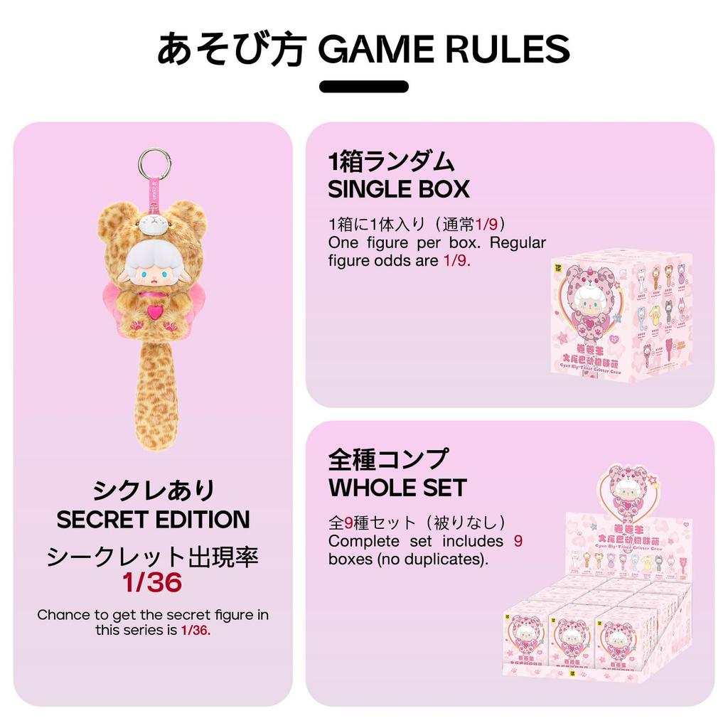 TOP TOY Gyun Gyun Ram (Gyun Big Tailed Critter Crew) Plush Toy Series [1 Piece] Gachapon Blind Box Figure Plastic Model Premium Toy Soft Vinyl