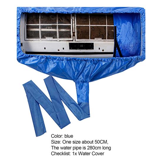 Air Conditioning Cover Waterproof Labor-saving Polyester Air Conditioning Cleaning Bag with Water Pipe