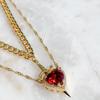 Elegant Heart Dagger Designs Necklace Charming Heart Dagger Necklace with Crystal Highlights for Special Occasions