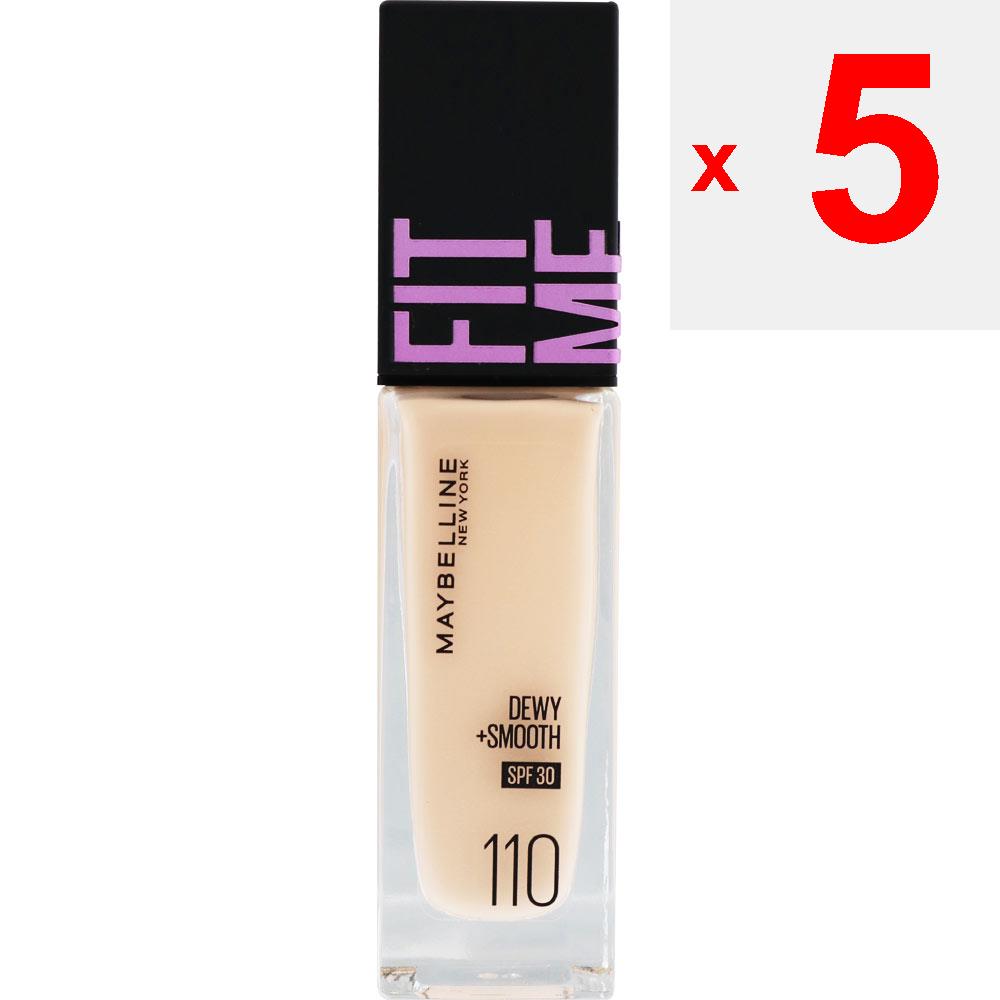 MAYBELLINE NEW YORK Maybelline Fit Me Liquid Foundation D N110 Skin Makeup After Conditioning the Skin with Lotion and Primer, Take an Appropriate Amo