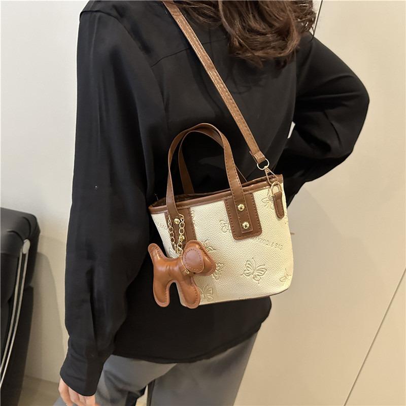 Today's popular handbag bag women's new bucket bag elegant casual texture single shoulder messenger bag