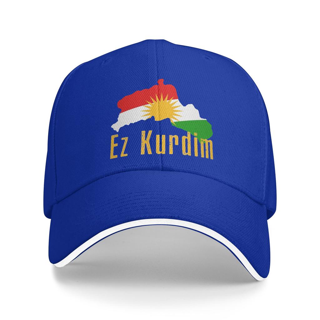 Baseball Cap KURDISTAN Map Ez Kurdim Outfit Unisex Women Baseball Caps  Hats Cap Unique Outdoor Summer Adjustable Snapback Cap