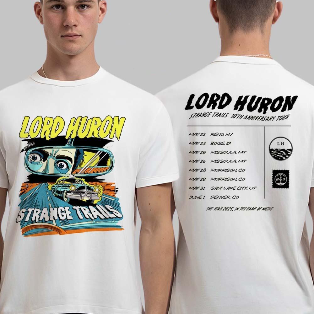 

Lord Huron Strange Trails 10th Anniversary Tour Collection Two Sided T-Shirt 2XL