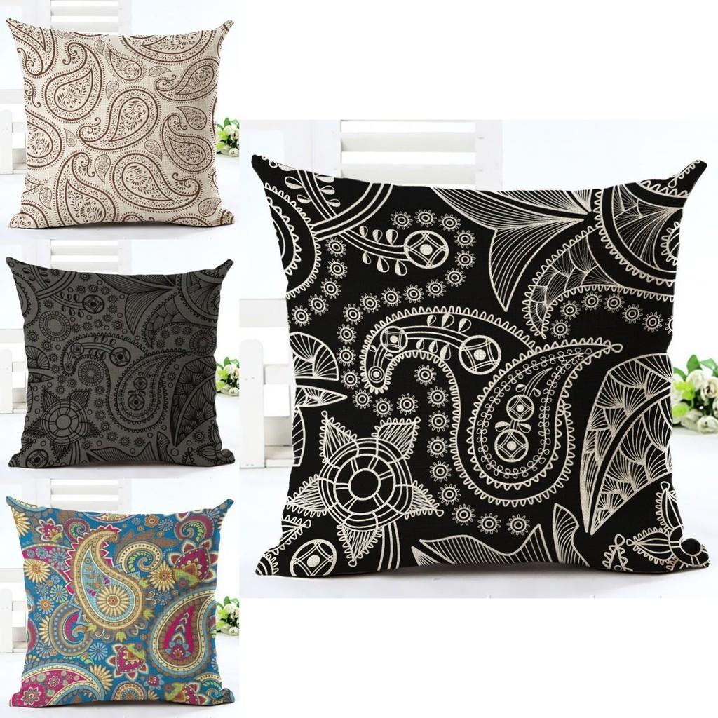 Exquisite Kissenbezüge mit Paisley-Print im Ethno-Stil für Vintage-Böhmische Sofadekoration