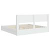 Bed Frame with Storage Space and Headboard White 180 x 200 cm