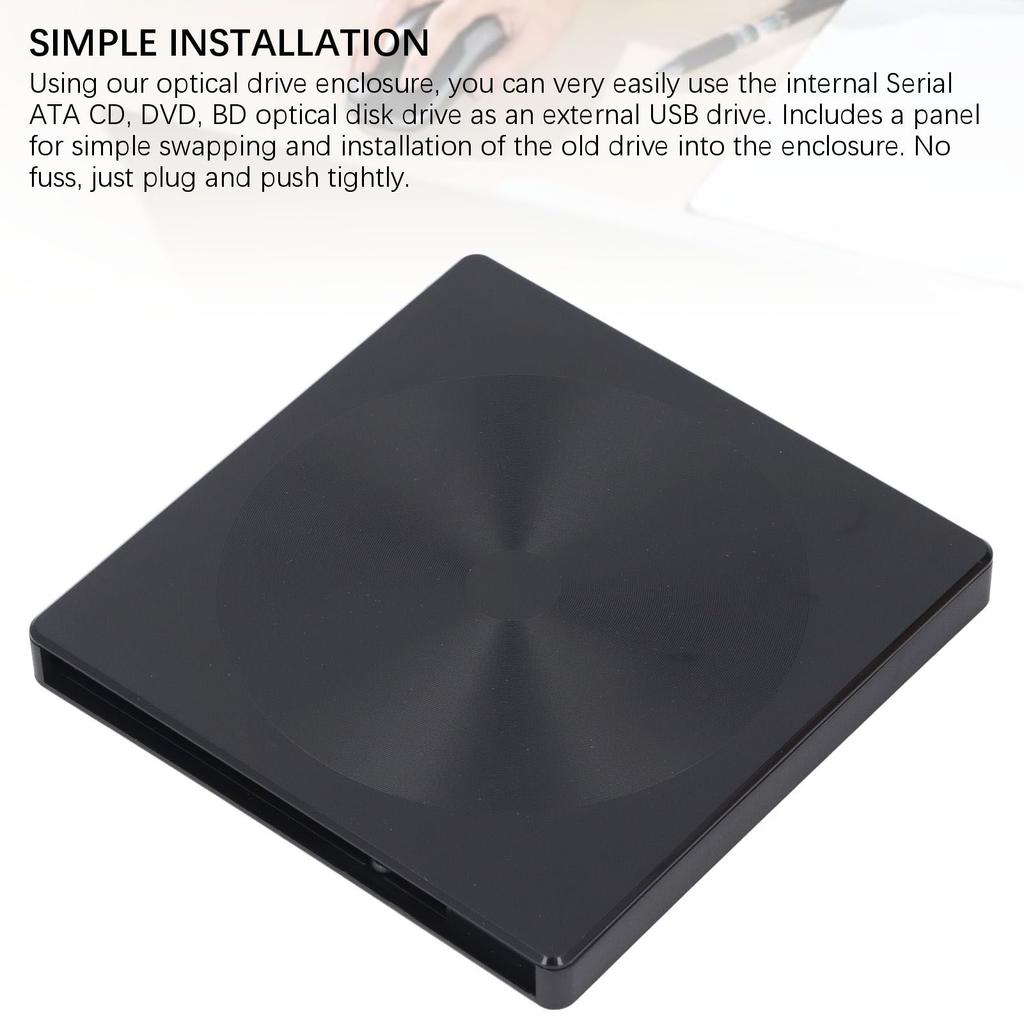 Optical Drive Enclosure Type A Type C 5Gbps Detachable USB3.0 External CD DVD BD Drive Box for
