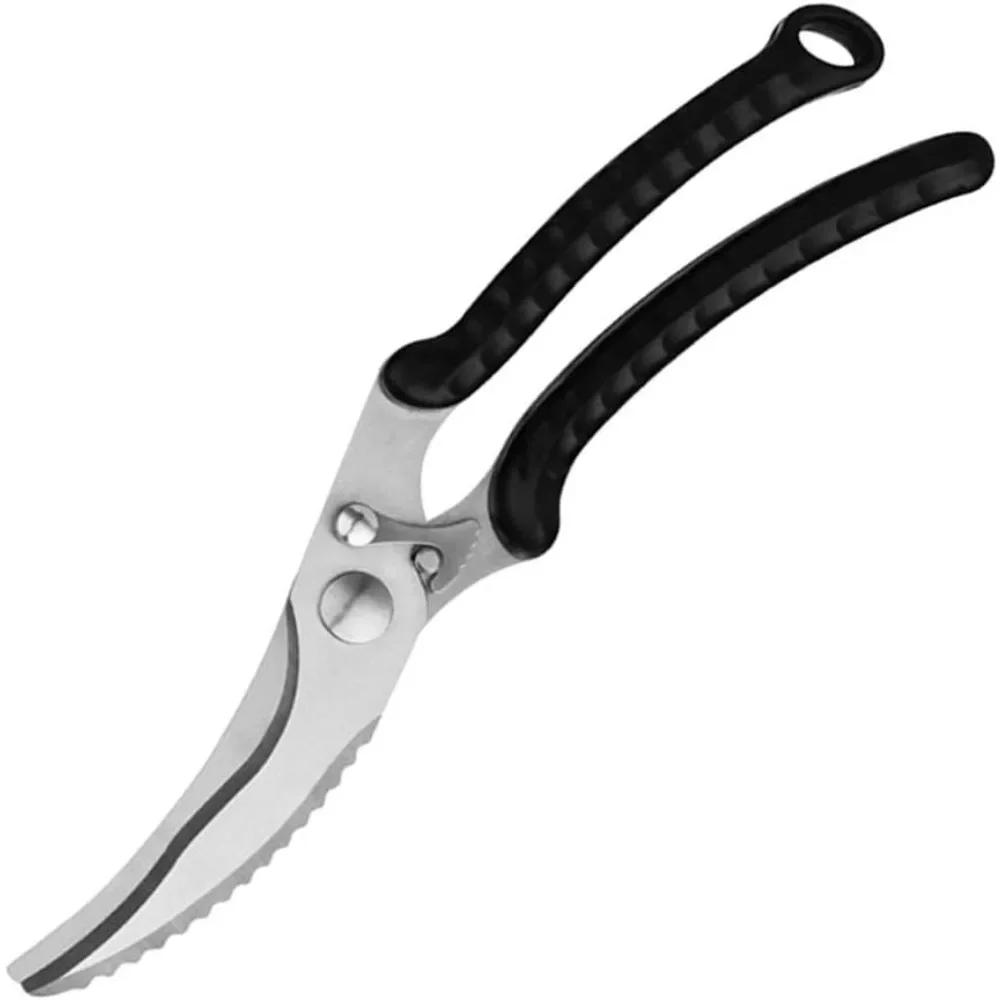 For Stainless Steel Kitchen Scissors Sharp Poultry Scissors, Non-slip Handle Poultry Scissors,