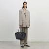 Demellier wing bag leather shoulder portable tote bag premium sense women's bag large capacity commuter dumpling bag