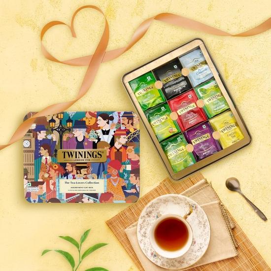 Twinings The Tea Lover Collection Assortment Tea Gift Set, Teabags 54 Pcs, 9 Tea Flavors Set, Green Tea Bags, Black Tea, Chamomile Tea