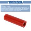 X AUTOHAUX 1 piece Inner Diameter 12mm/0.47" Length 76mm/2.99" 0 Degree Straight Red Car
