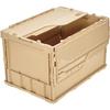 TRUSCO Thin Folding with Locking LS Storage Container, 50L, Lid, Color, TR-C50B-LS, Case/Box