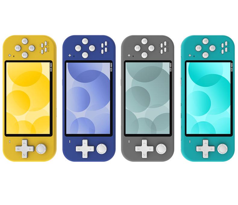 Consolă de jocuri portabilă retro Cross-Mirror X20MIN - Jocuri clasice PSP, SNES, Arcade, GBA, FC pentru copii.