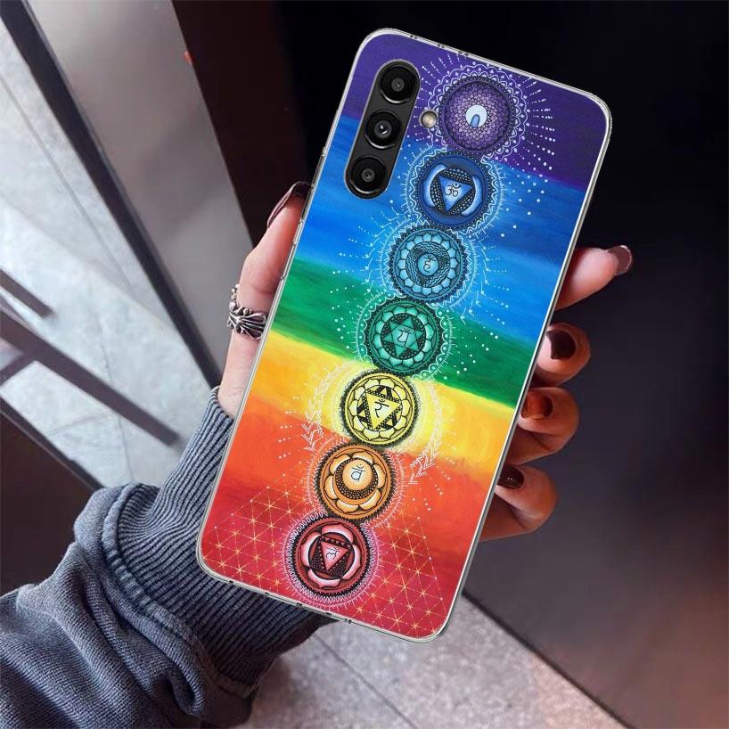 Yoga Chakra Spiritual Energy Universe Phone Case For Samsung Galaxy A17 A16 A15 A14 A13 A57 A56 A55 A54 A53 A37 A36 A35 A34 A33