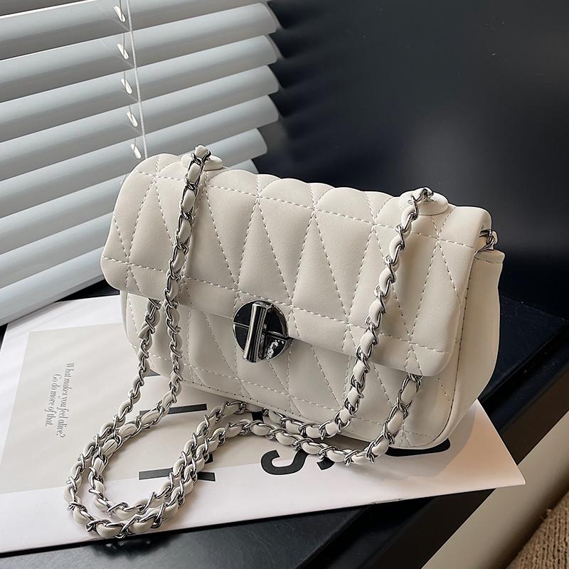 Women's PU Leather Bag  Small Square Bag  Chain Bag  Crossbody Bags  High Quality  Korean Fashion