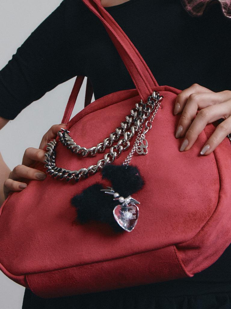 Eireve Wild Baby Lamb Bag Charm Keyring (Black)