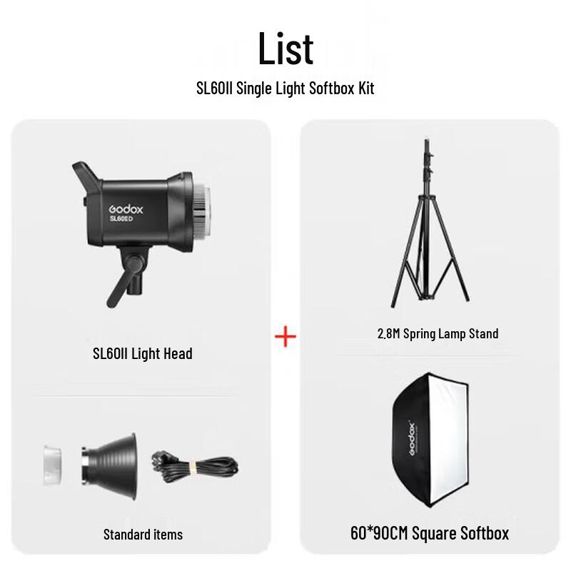 Godox SL60W LED Continuous Photography Light Kit