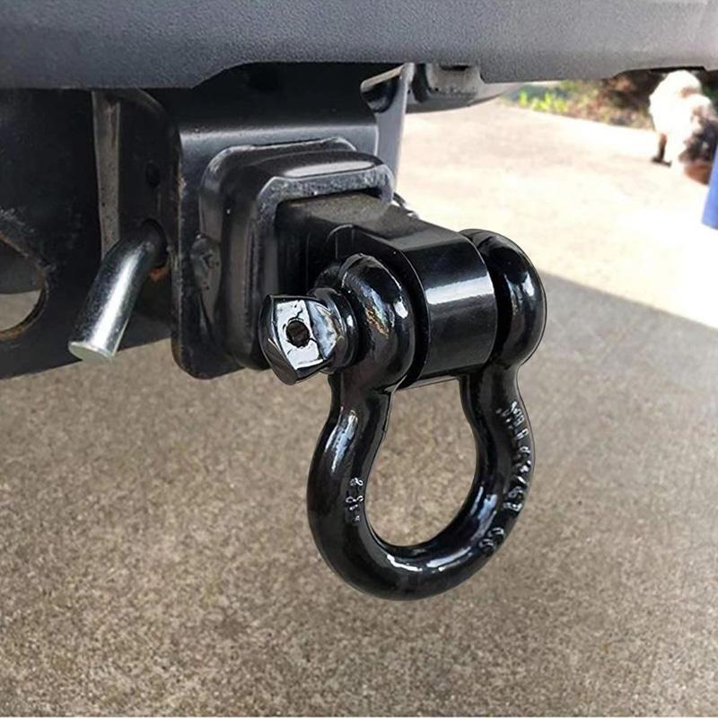 Shackle Hitch Receiver 2 inch 4.75T Solid Heavy Duty Towing Hitch Receiver Best Towing Accessories for Vehicle Recovery Off-Road