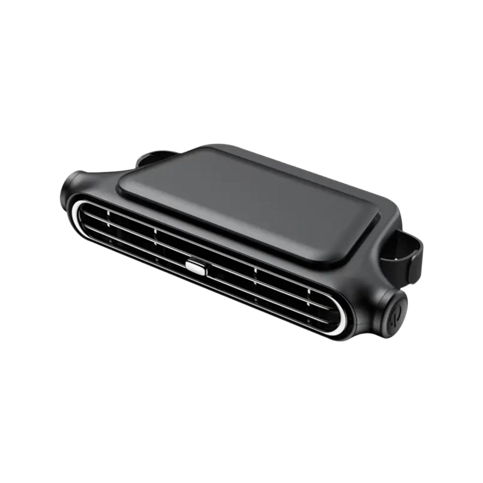 

Вентилятор для сиденья автомобиля с USB-разъемом, безлопастной вентилятор для задней подушки, вентилятор для заднего сиденья, регулируемый воздуховыпускной дефлектор One Size чёрный