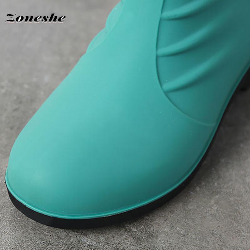 Wasserdichte Regenstiefel für Damen, Regenstiefel, koreanische wasserdichte Schuhe, Damenstiefel mit mittlerer Wade