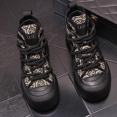 New Men Casual Shoes Luxury Designer Youth Trending High Top Breathable Japan Style Canvas SneakersZapatos Hombre A2